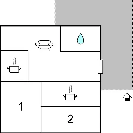 2 Bedroom Cozy In Σπίτι διακοπών Ližnjan